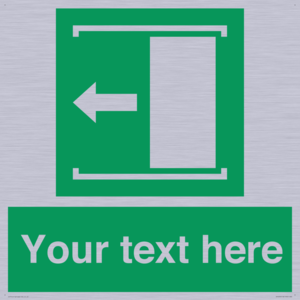 Custom Slide to Open Sign